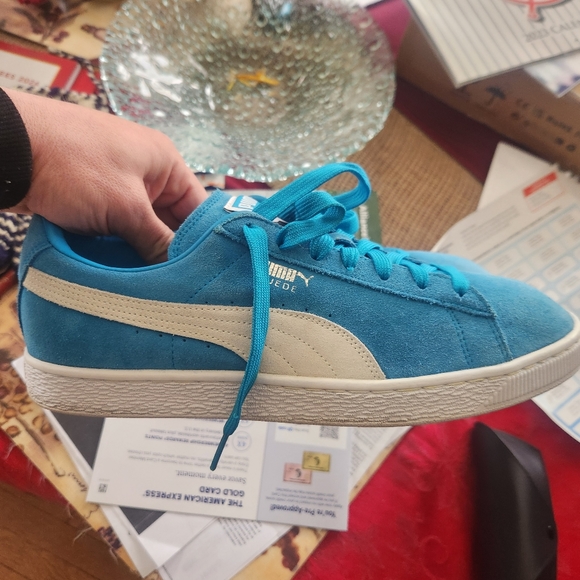 Blue Suede Pumas (rare color) - Picture 1 of 8